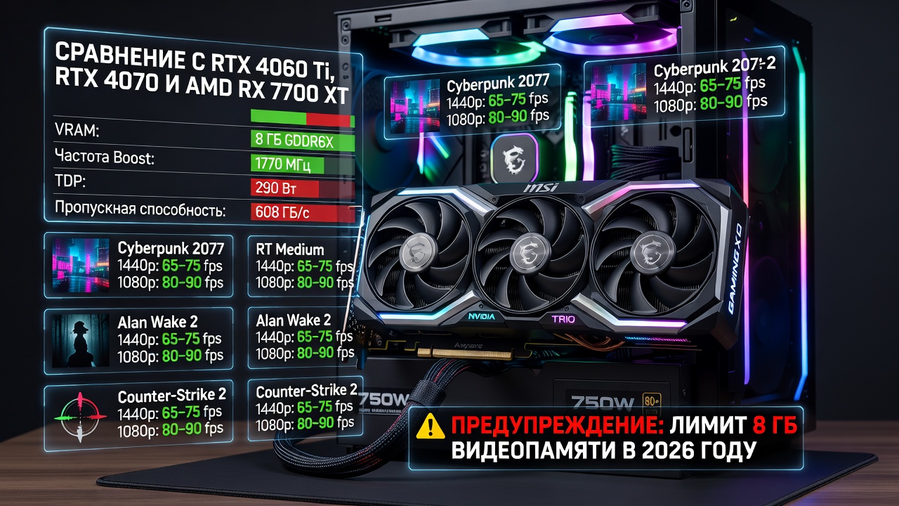 RTX 3070 Ti в 2026 году: актуальна ли карта для современных игр