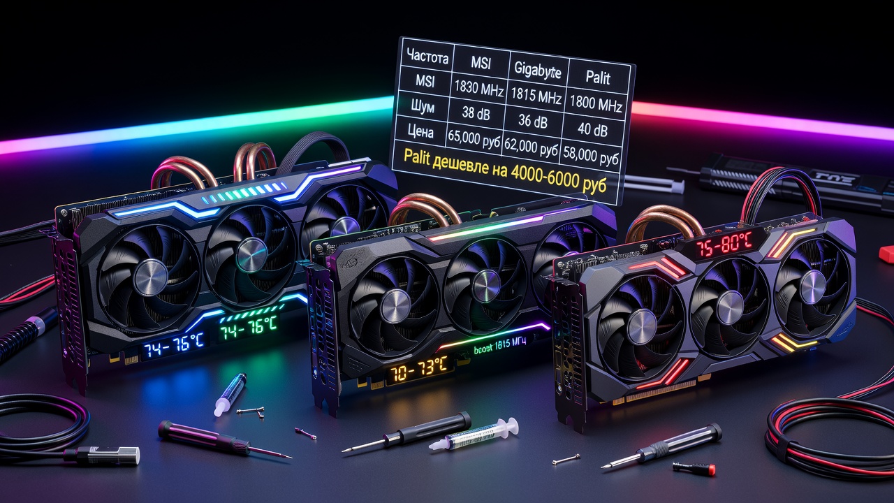 RTX 3070 Ti от MSI, Gigabyte и Palit: какая версия лучше